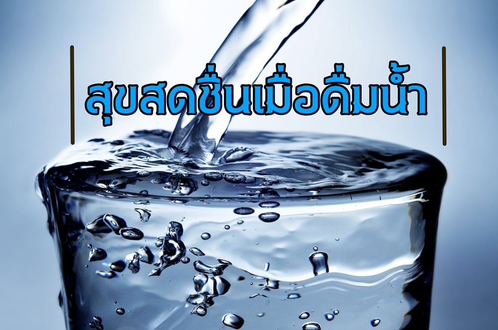 สุขสดชื่นเมื่อดื่มน้ำ thaihealth