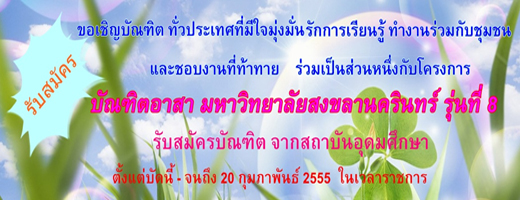 บัณฑิตอาสา นักสานฝันชุมชน