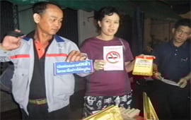 เยาวชนวัยใสบุกรณรงค์งานอาหารพื้นบ้าน ต้องปลอดเหล้า 