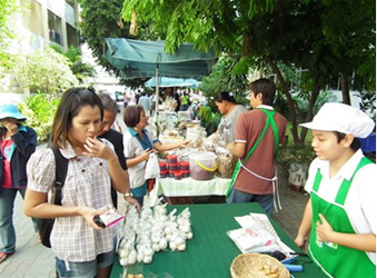 ตลาดนัดสีเขียว ช่วยลดอาการป่วย