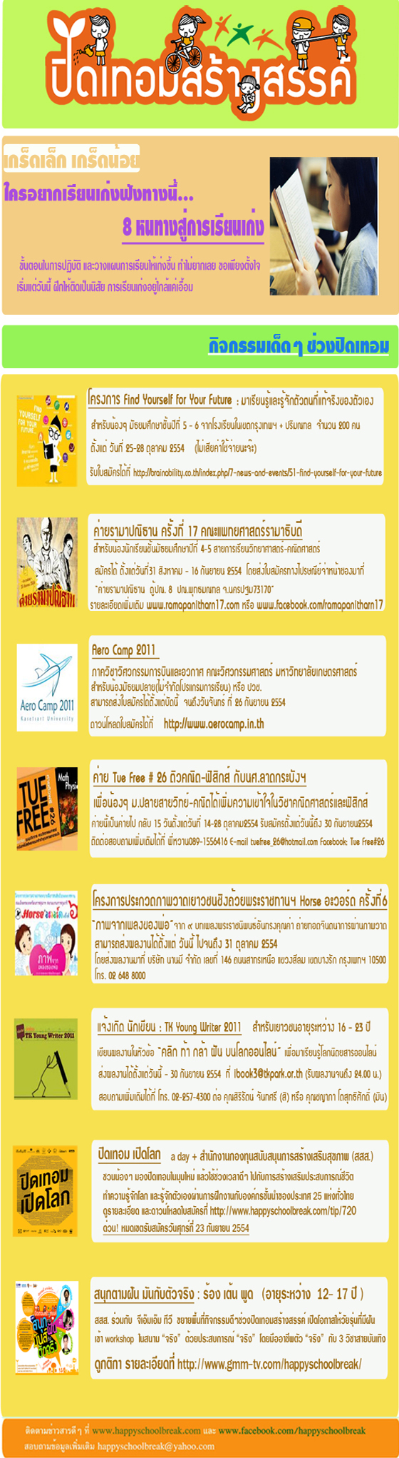 ปิดเทอมสร้างสรรค์ ชวนวัยมันส์ทำกิจกรรมเด็ด
