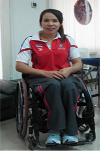 สายสุนีย์ จ๊ะนะ นักกีฬาวีลแชร์ฟันดาบทีมชาติไทย