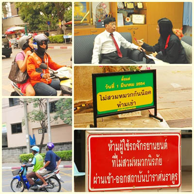 บำราศฯ ขานรับสวมหวกนิรภัย 100%