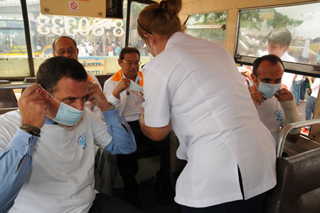 ประมวลภาพงาน “รถเมล์ไทยปลอดภัย รวมพลังสู้หวัด 2009 (Hygiene Bus)”