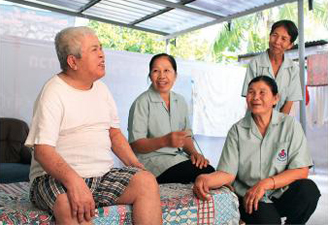 เติมพลังกายใจผู้พิการ จิตอาสาบ้านหนองโข่ย