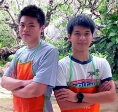 น้องแบ็งค์ และน้องปาล์ม 