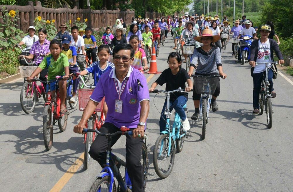 หนองไม้แก่นดึงพลัง ‘บวร’ เปลี่ยนจักรยานขยะสู่ประโยชน์ thaihealth