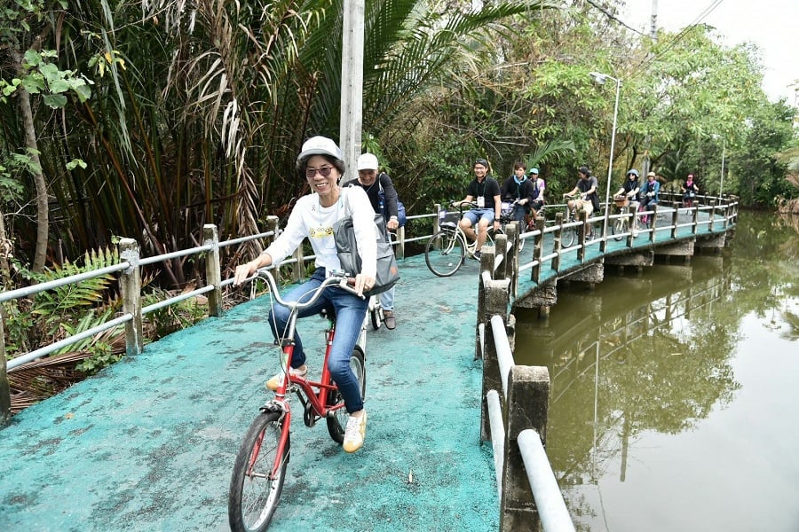 ปั่นจักรยานสูดโอโซนที่คุ้งบางกระเจ้า thaihealth