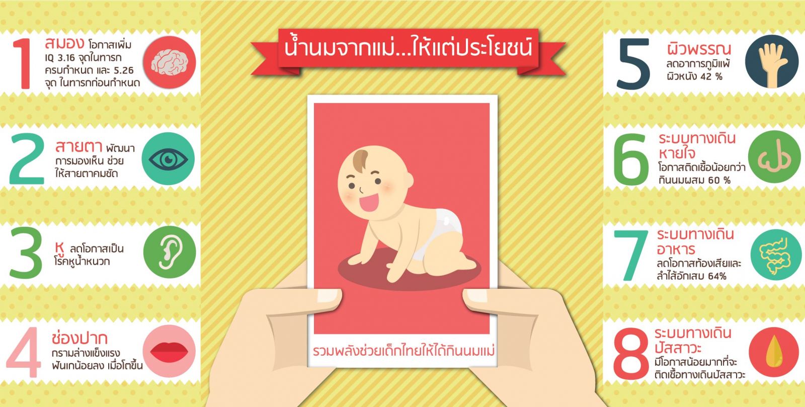นมแม่ เกราะป้องกันสารพัดโรค thaihealth