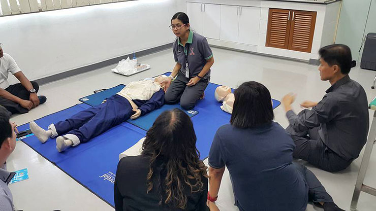 ม.อ. ติดตั้งเครื่องกระตุกหัวใจด้วยไฟฟ้าแบบอัตโนมัติ (AED) thaihealth