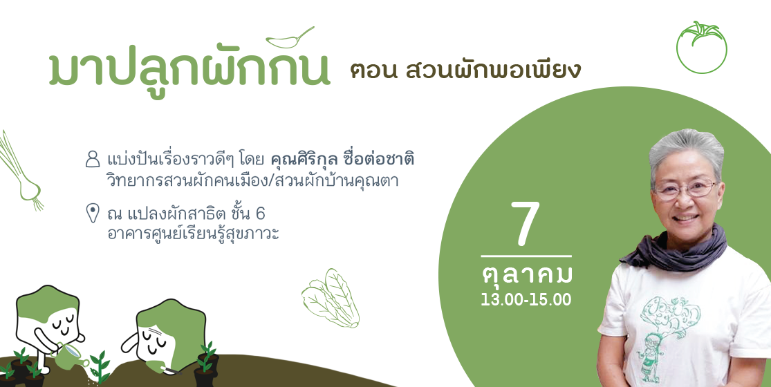 สสส. ชวนคนเมืองร่วมปลูกผักปลอดสาร  thaihealth