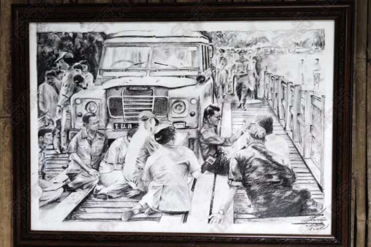 'เปิดนิทรรศการภาพวาด'ในหลวงร.9' thaihealth