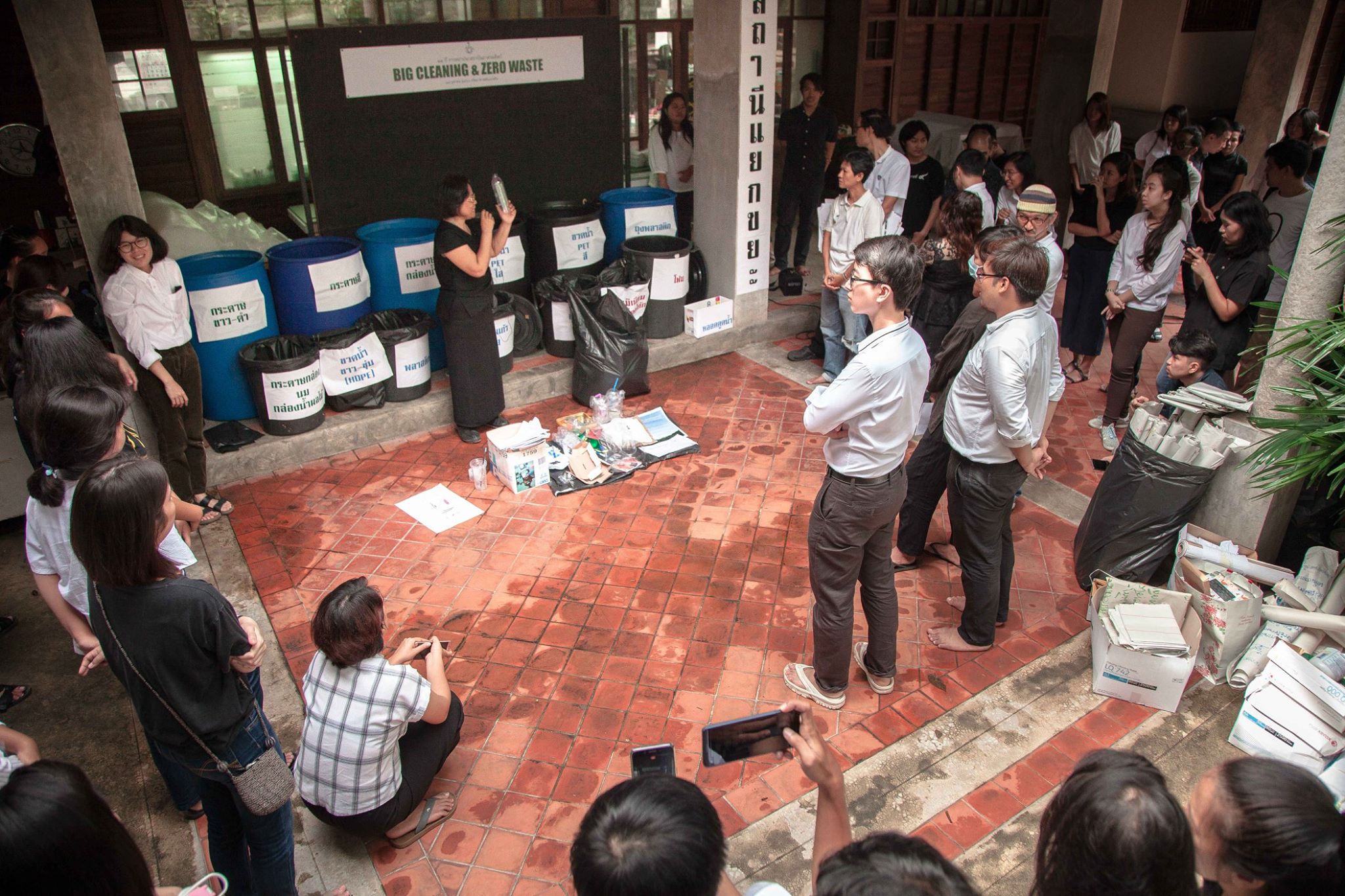 ทำความสะอาดที่ทำงาน-จัดการขยะ zero waste thaihealth