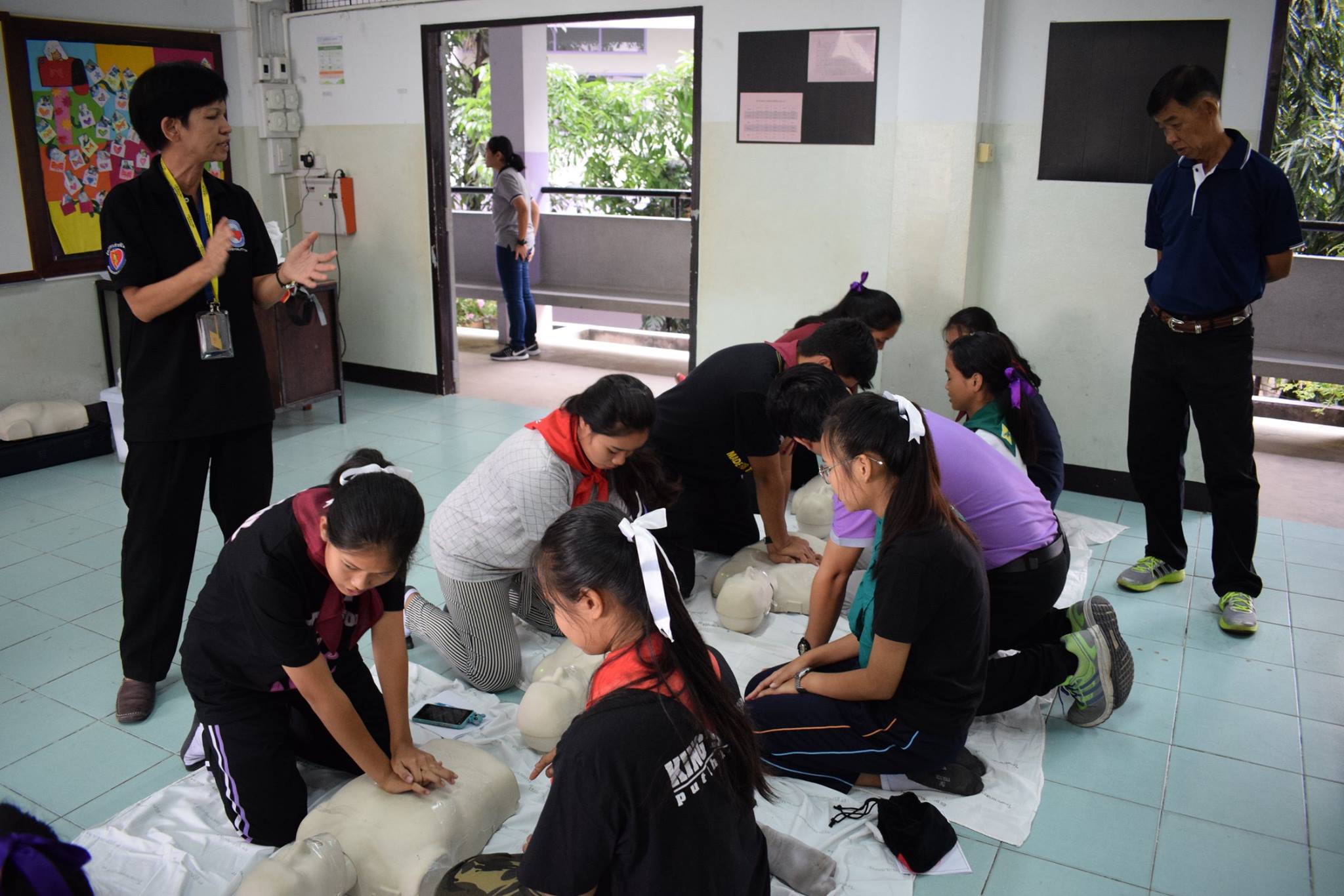 นำร่องสร้างนักเรียนอาสาพยาบาล ปลูกจิตสำนึกจิตอาสาช่วยผู้ป่วยฉุกเฉิน thaihealth