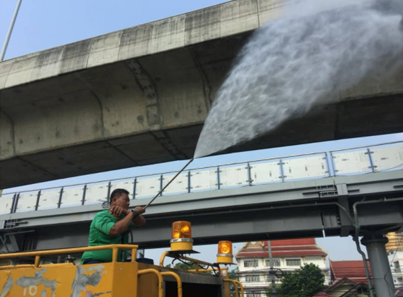 กทม.กำชับโครงการรถไฟฟ้าดำเนินการตามมาตรการลดฝุ่น thaihealth