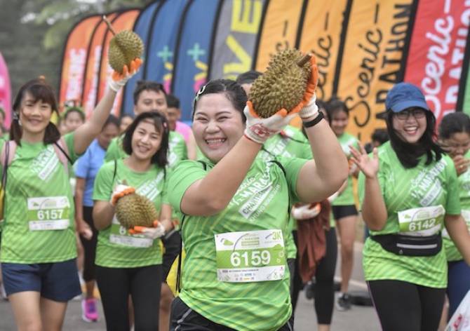 กว่าครึ่งหมื่นร่วมงาน วิ่ง 'ทุเรียนรัน'  thaihealth