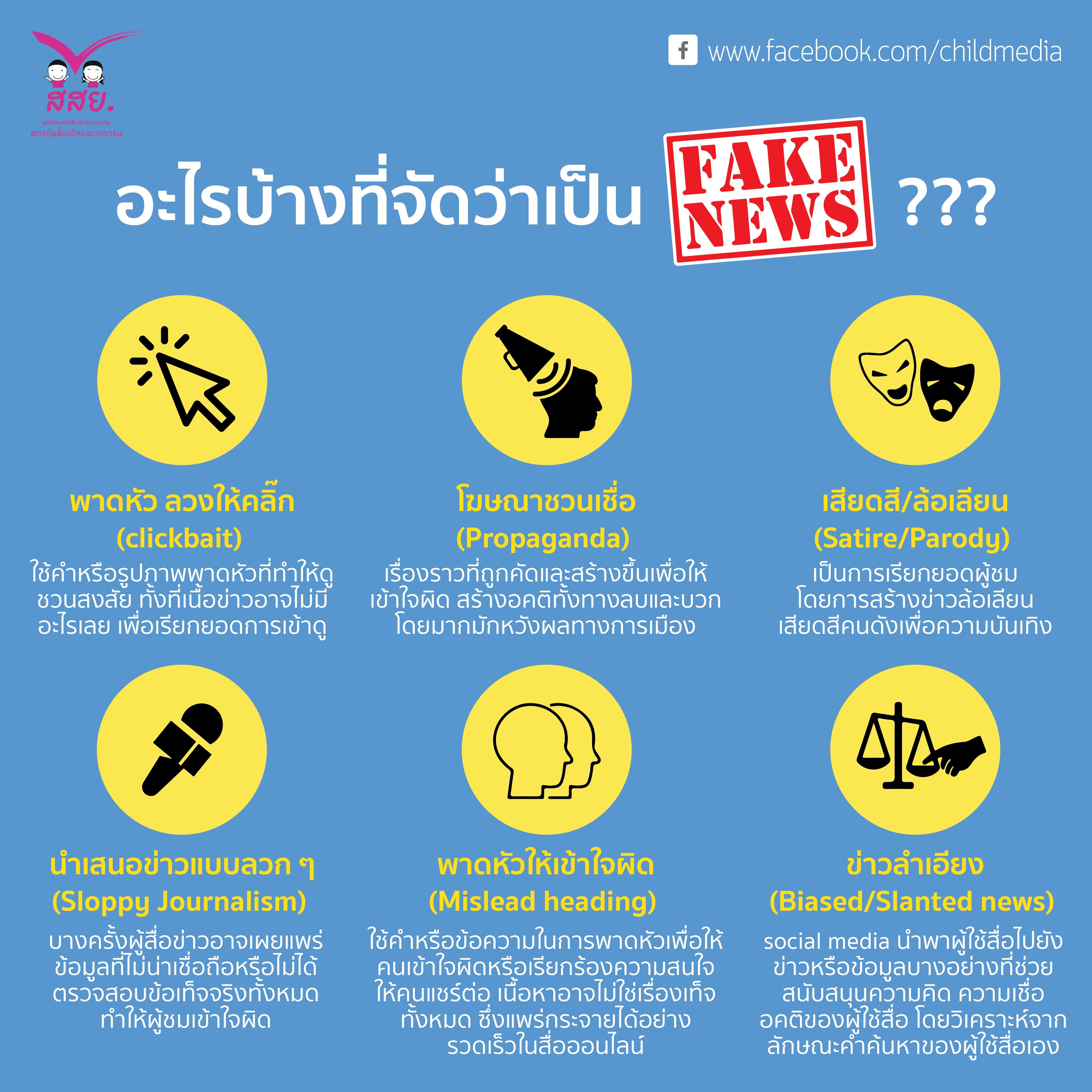 ข่าวเทียม ข่าวปลอม ข่าวลวง คืออะไร? thaihealth