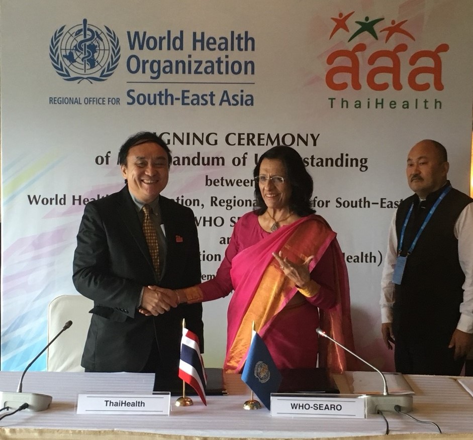 WHO SEARO ร่วมมือ สสส. แก้ปัญหา NCDs thaihealth