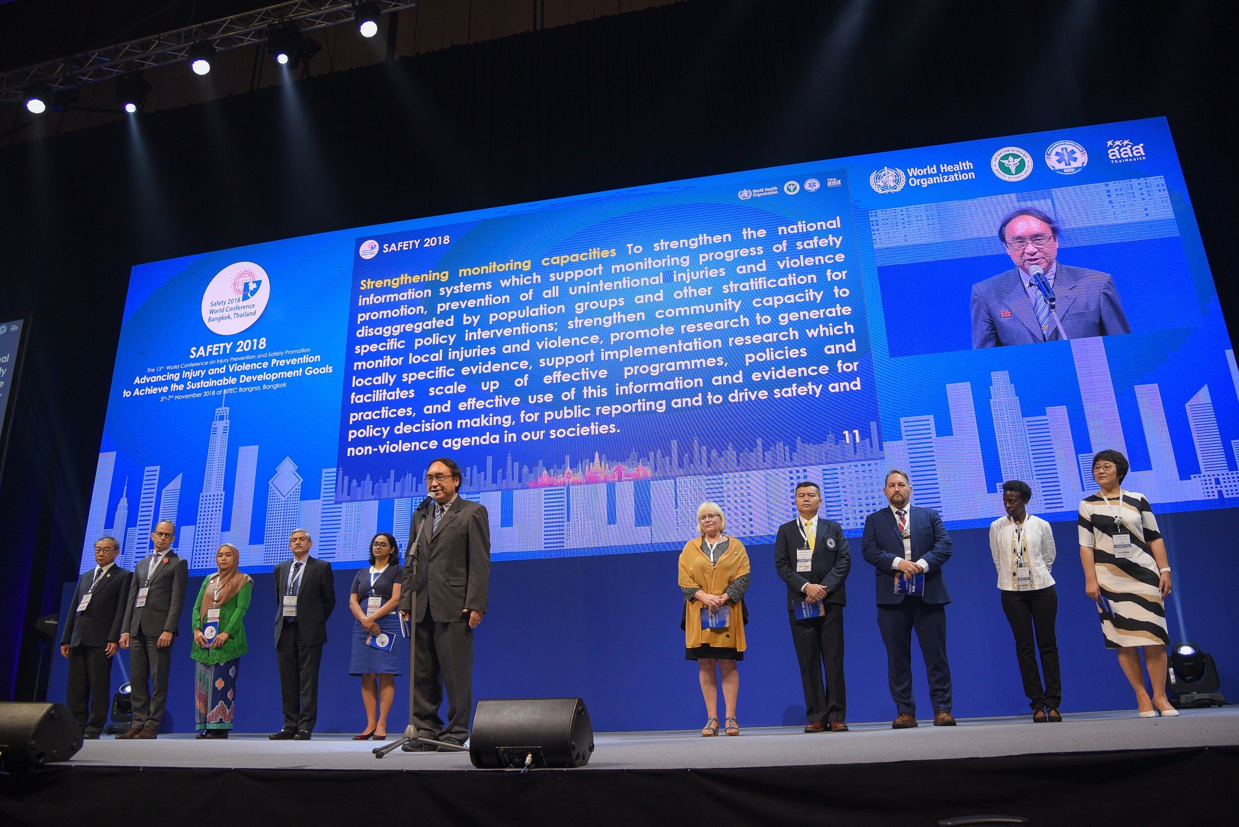 แถลงการณ์กรุงเทพ ก้าวหน้าสู่โลกที่ปลอดภัยห่างไกลการบาดเจ็บ thaihealth