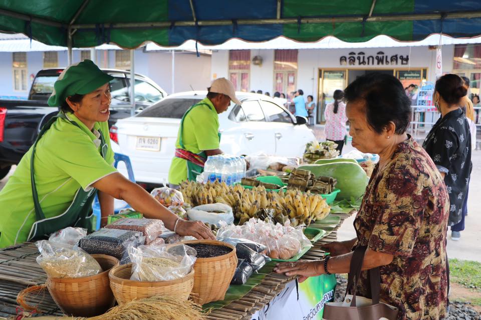 ตลาดปลอดสารพิษโรงพยาบาลบรบือ thaihealth