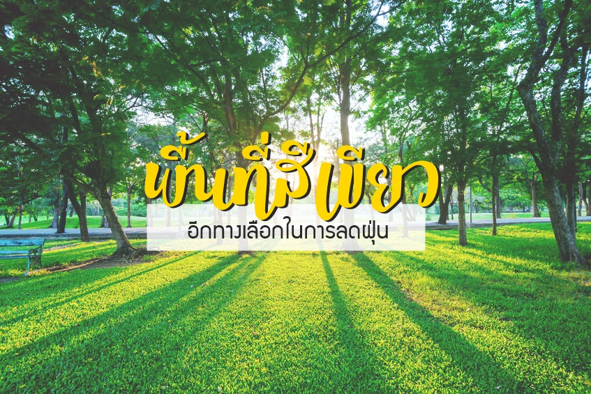 พื้นที่สีเขียว อีกทางเลือกในการลดฝุ่น  thaihealth