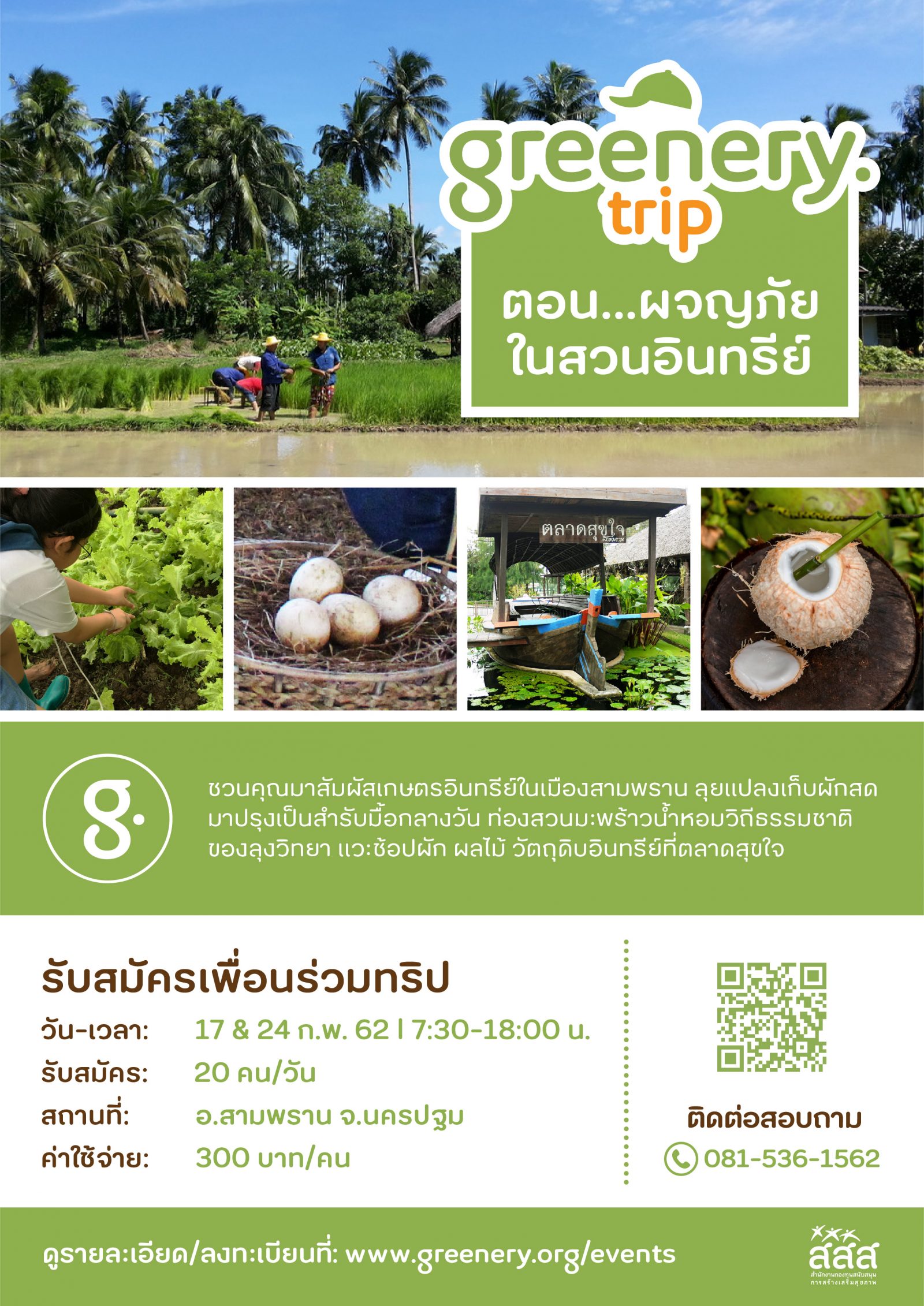 ชวนผจญภัยในสวนอินทรีย์ กับ Greenery Trip thaihealth