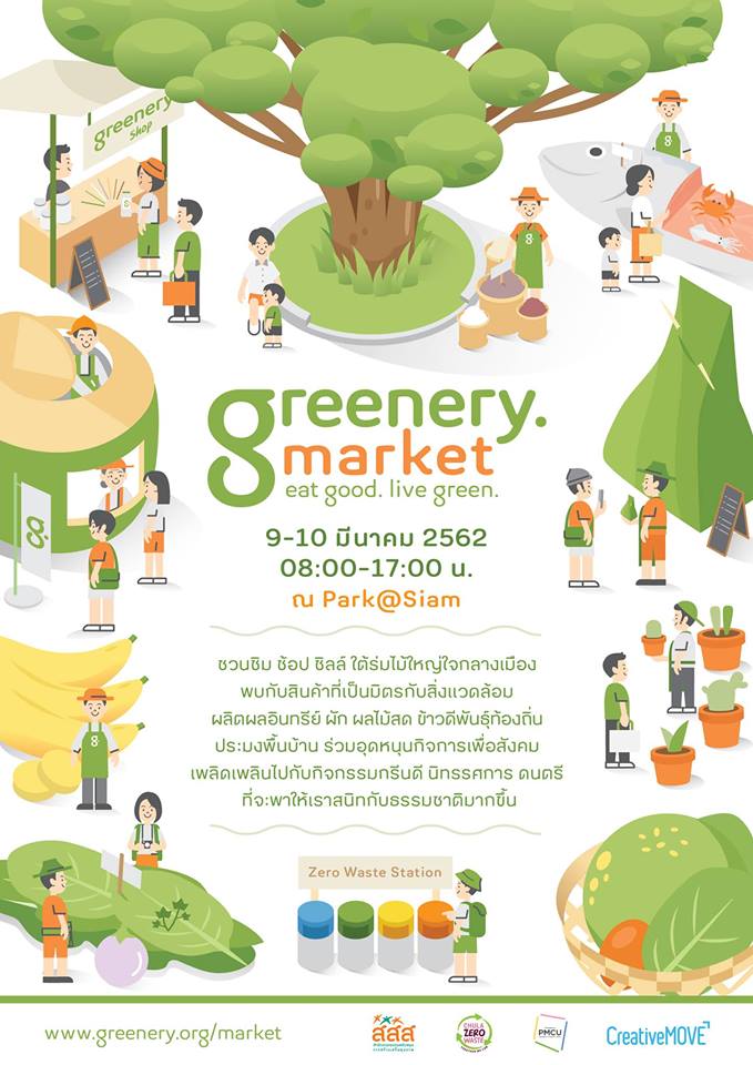 ชวนร่วม Greenery Market ณ Park@Siam thaihealth