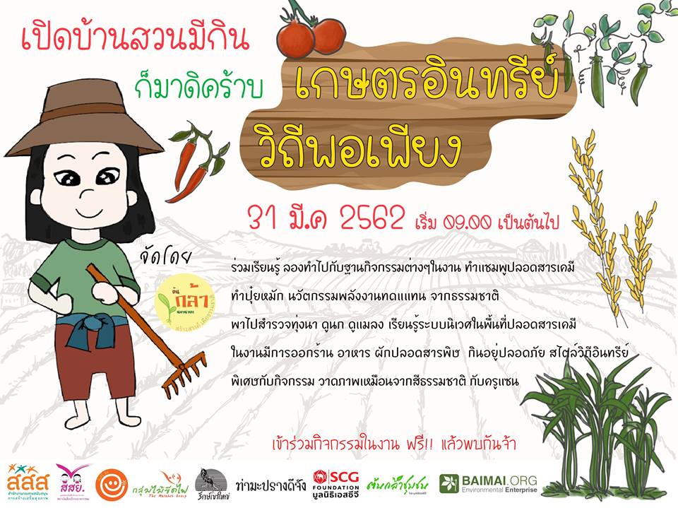 ร่วมกิจกรรม 'บ้านสวนมีกิน เกษตรอินทรีย์ วิถีพอเพียง' thaihealth