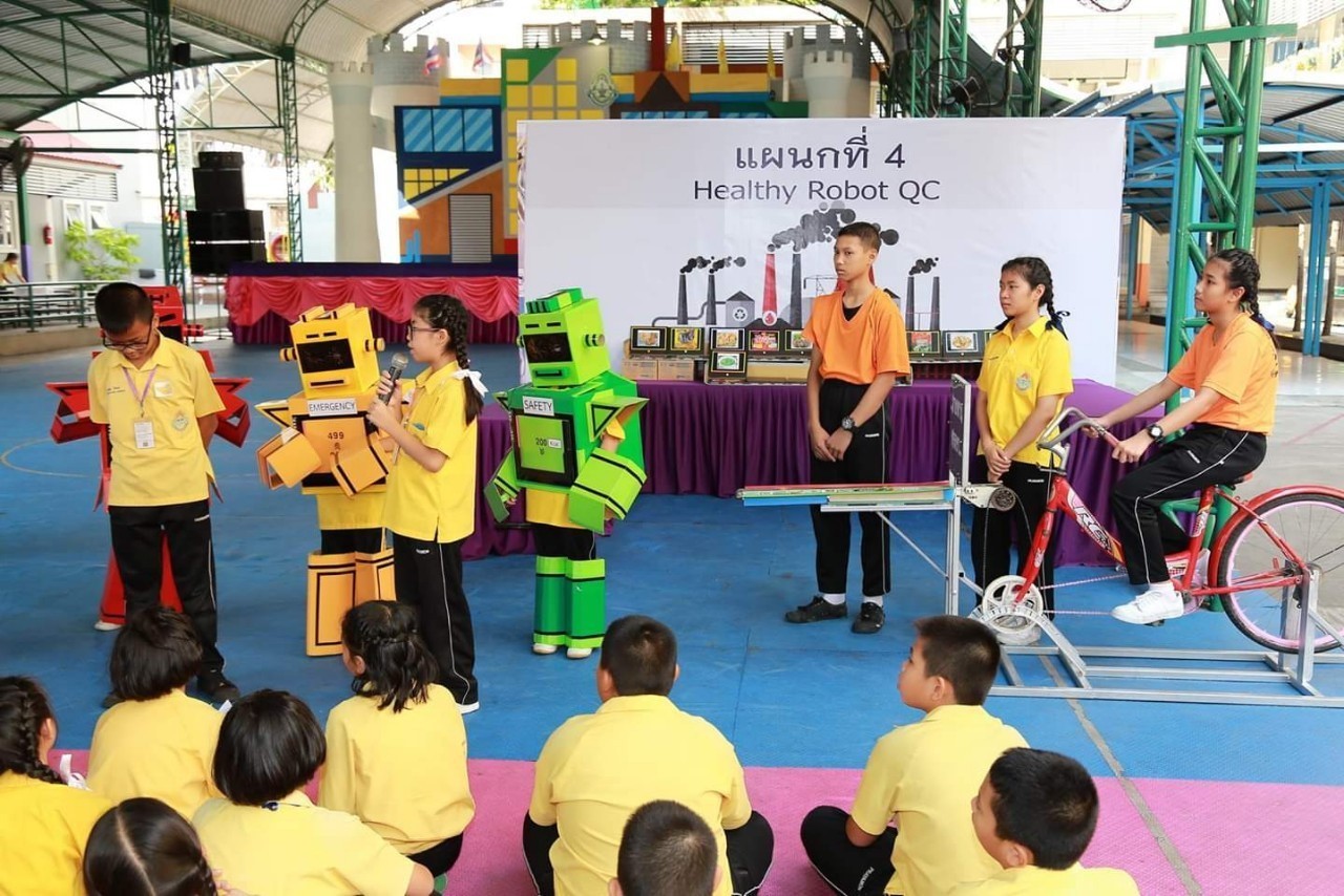 รร.พระยามนธาตุราชศรีพิจิตร์ จัดโครงการสื่อสร้างสรรค์อย่าปล่อยให้เด็กอ้วน thaihealth