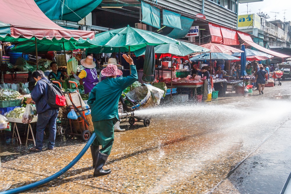  แนะผู้ประกอบการตลาด ล้างตลาดถูกวิธี ช่วยลดแพร่กระจายโรค thaihealth