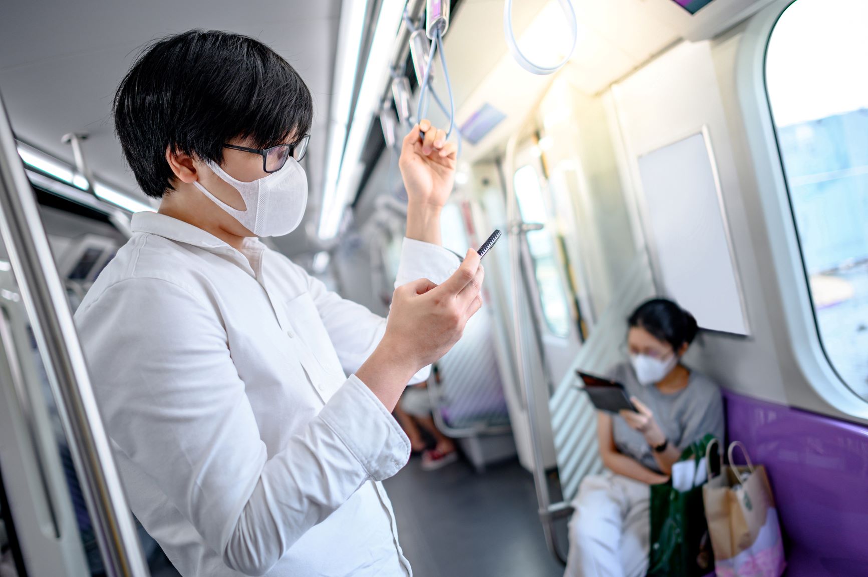 ใช้บริการรถไฟ-รถไฟฟ้า ผู้โดยสารต้องสวมหน้ากากป้องกันทุกคน thaihealth