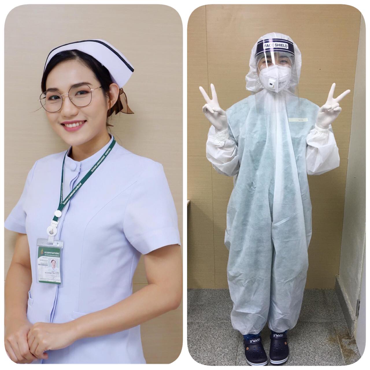  นางฟ้าชุดขาว ด่านหน้าสู้โควิด-19  thaihealth