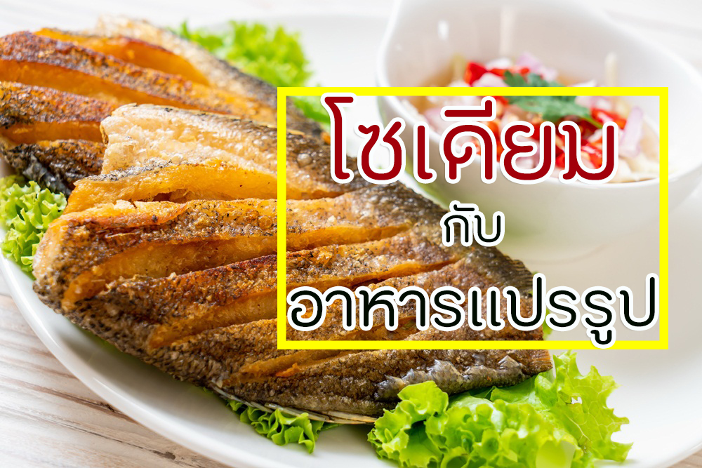 โซเดียมกับอาหารแปรรูป thaihealth
