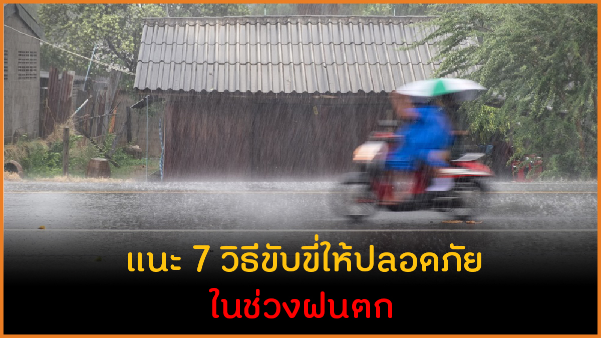 7 วิธีขับขี่ให้ปลอดภัย ในช่วงฝนตก thaihealth