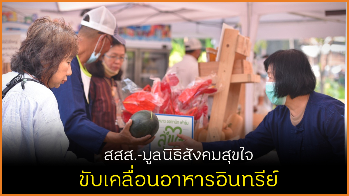 สสส.-มูลนิธิสังคมสุขใจ ขับเคลื่อนอาหารอินทรีย์ thaihealth