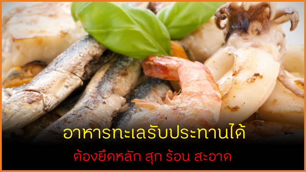 อาหารทะเลกินได้ ยึดหลัก สุก ร้อน สะอาด thaihealth