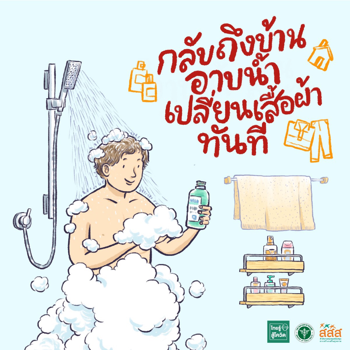 เน้นย้ำ 15 พฤติกรรมชีวิตวิถีใหม่ ลดเสี่ยงโควิด thaihealth