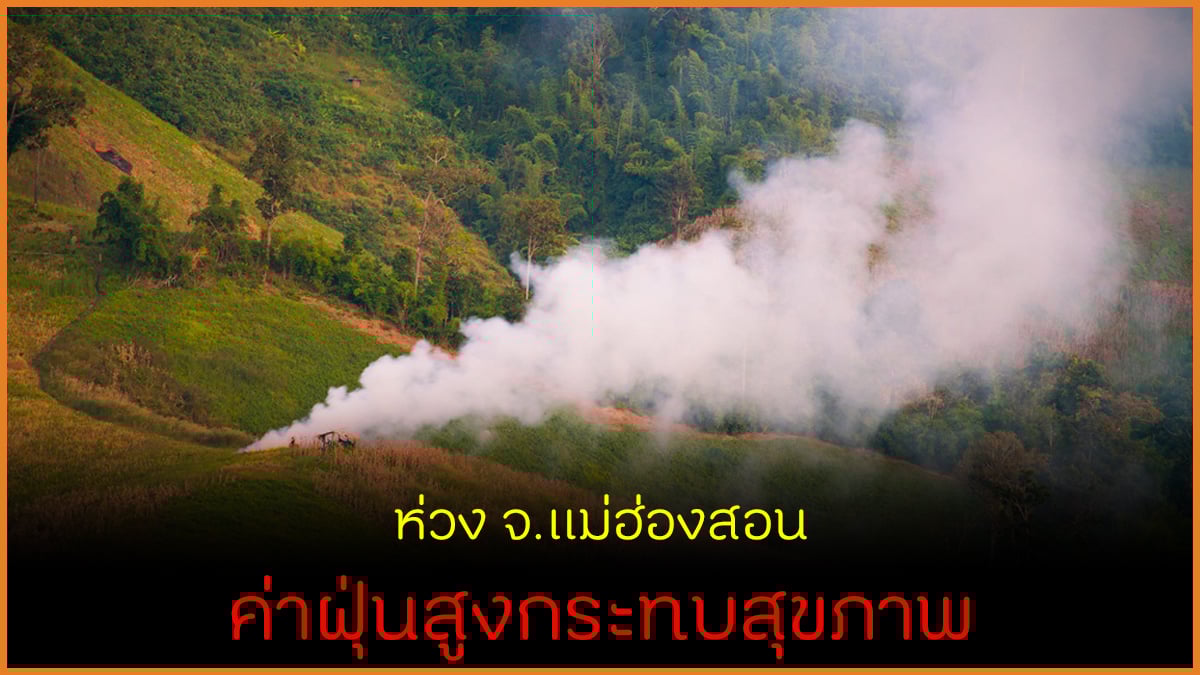 ห่วง จ.แม่ฮ่องสอน ค่าฝุ่นสูงกระทบสุขภาพ thaihealth