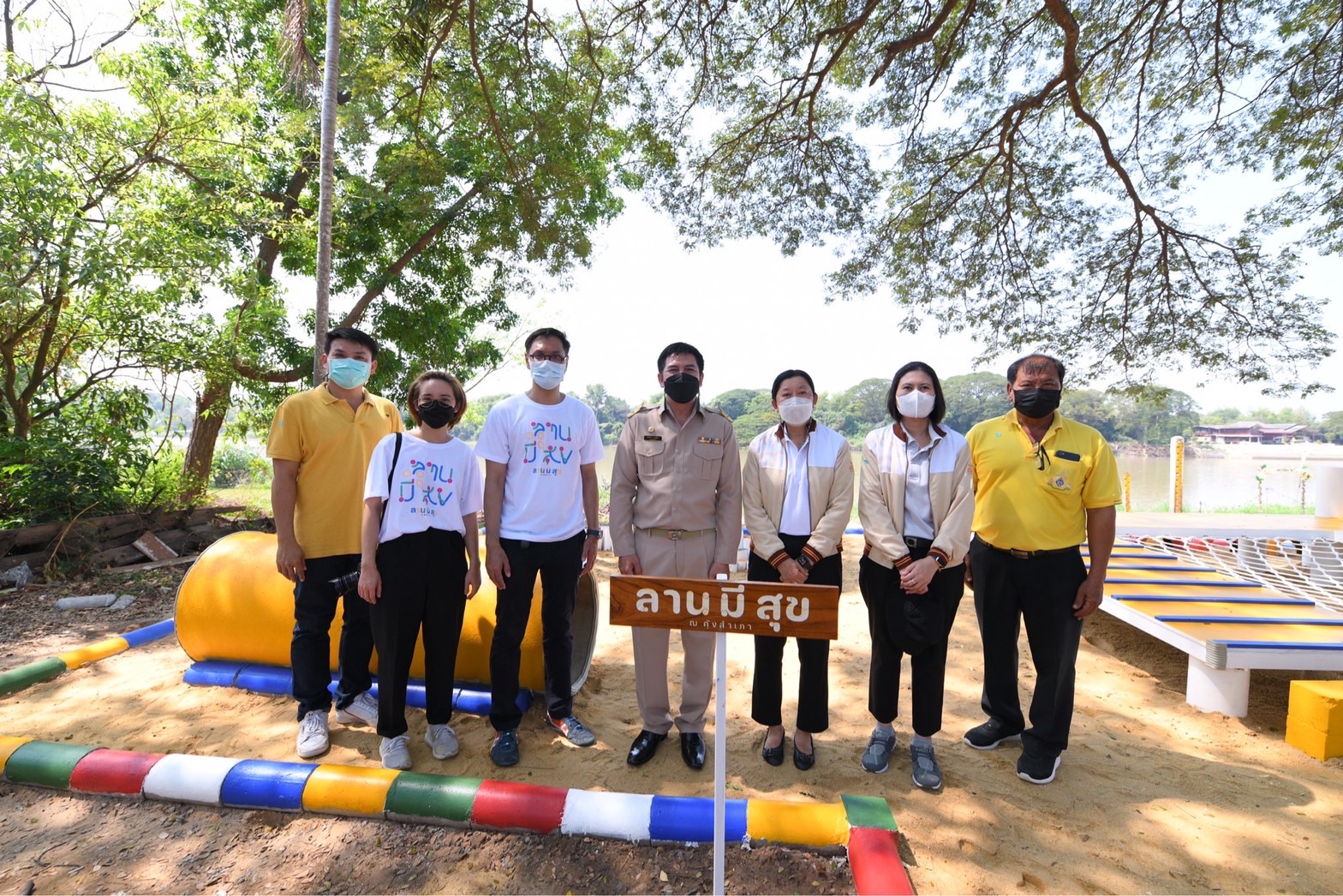 ลานมีสุข ณ คุ้งสำเภา จ.ชัยนาท ต้นแบบลานสุขภาพใกล้บ้าน thaihealth