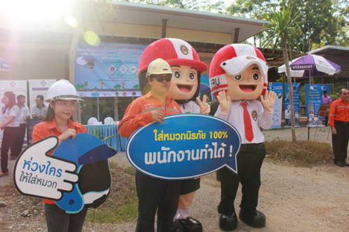 สคอ.ร่วมลงนามส่งเสริมการสวมหมวกนิรภัย  thaihealth