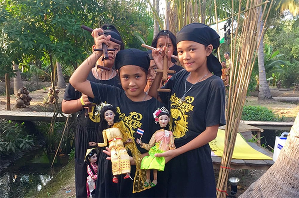 หุ่นสาย  สื่อศิลปะเสริมการเรียนรู้ thaihealth