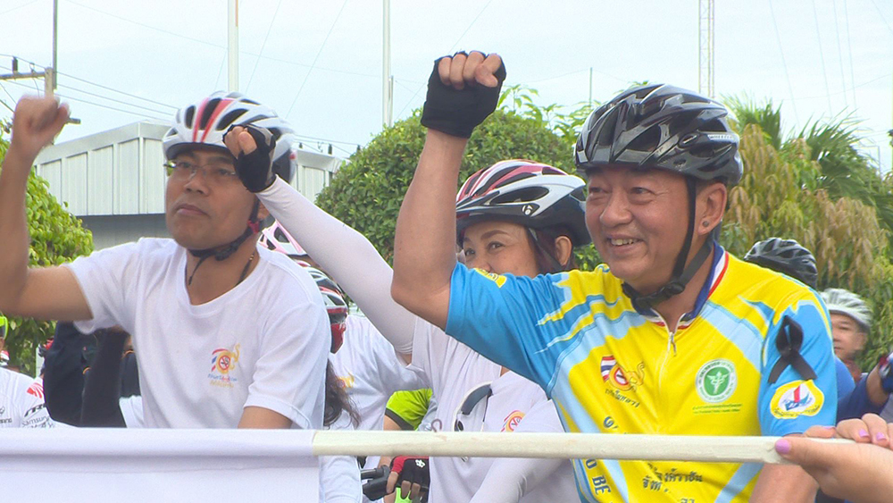 ชาวยะลาร่วมใจปั่น 3 ล้าน 3 ปี เลิกบุหรี่ทั่วไทย  thaihealth