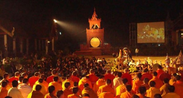 วัดพระศรีอารย์เชิญชวนสวดมนต์ข้ามปี
