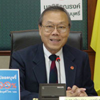 ศ.นพ.ประกิต วาทีสาธกกิจ เลขาธิการมูลนิธิรณรงค์เพื่อการไม่สูบบุหรี่ 