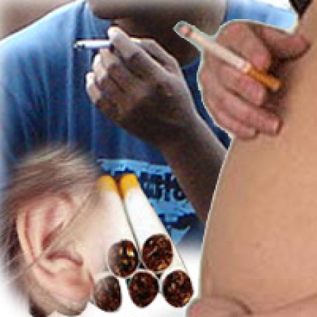 เตือนโจ๋สูบบุหรี่ระวังเสี่ยงหูตึง 
พบสัมพันธ์กับปัญหาทางการได้ยินและเด็กที่แม่ดูดบุหรี่


 สำนักข่าวบีบีซีรายงานผลการวิจัยจากประเทศสหรัฐอเมริกาว่าวัยรุ่นที่สูบบุหรี่หรือคนที่มีแม่เป็นคนสูบบุหรี่และสูบบุหรี่ระหว่างตั้งครรภ์มีความเสี่ยงในการมีปัญหาทางการได้ยิน