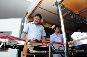 thaihealth เปิดศูนย์ข้อมูลสื่อสารเพื่อความปลอดภัย ที่โรงพยาบาลพระนั่งเกล้า