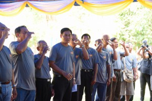 กิจกรรม “ท้าชวนดื่มน้ำสาบานเลิกบุหรี่แบบหักดิบทั้งหมู่บ้าน” ภายใต้โครงการ    “3ล้าน 3 ปี เลิกบุหรี่ ทั่วไทย เทิดไท้องค์ราชัน”
