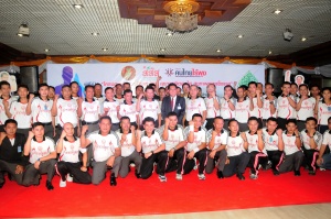 thaihealth พิธีเปิด โครงการตำรวจรัฐสภาไทย สุขภาพจิตสดใส สุขภาพกายแข็งแรง ประจำปี 2556