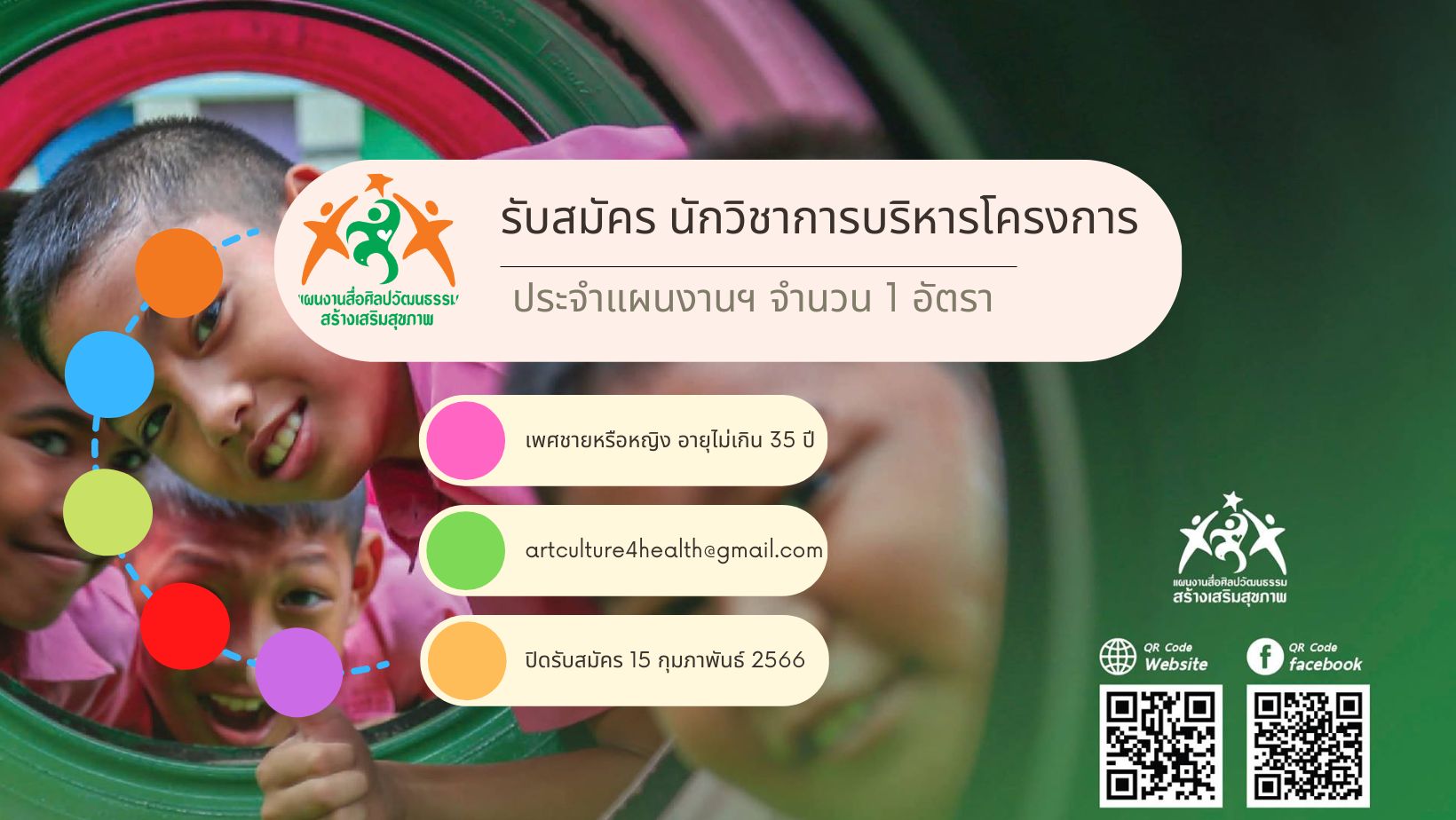 นักวิชาการบริหารโครงการ ประจำแผนงานฯ