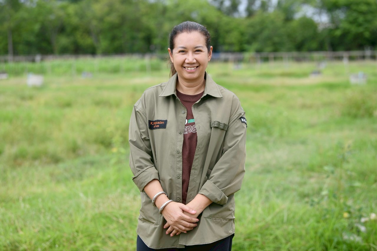 ภาพบุคคล ผศ.ดร.กังสดาล กนกหงส์ ผู้รับผิดชอบโครงการมาตรการองค์กรเพื่อความปลอดภัยทางถนนในสถาบันอุดมศึกษา มหาวิทยาลัยแม่โจ้ 